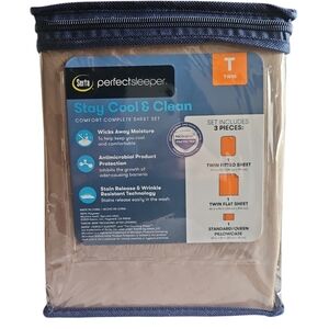 NEW! SERTA Perfect Sleeper Twin Sheet Set.